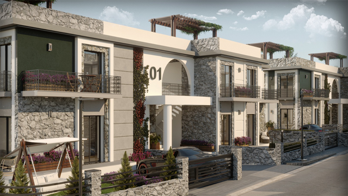 Kuzey Kıbrıs'ta Girne şehir merkezine yakın 3 yatak odalı geniş daireler